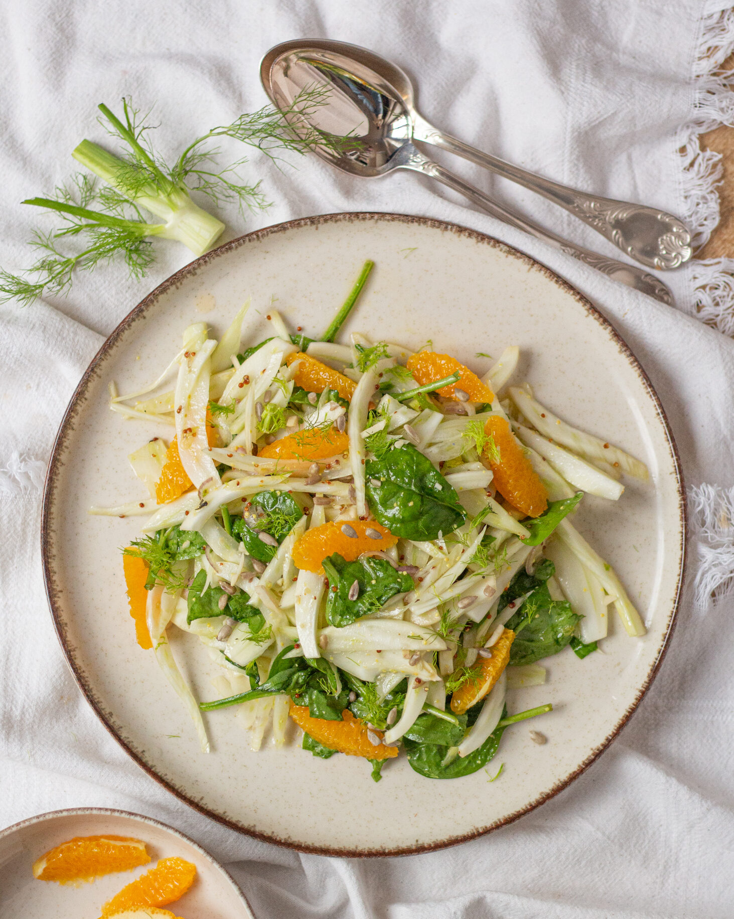 Салат с фенхелем и апельсином – отличная альтернатива зеленому салату. Этот элегантный и наполненный витаминами салат готовится за 10 минут.